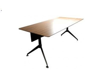 Rectangle desk top 25mm matched color 2mm pvc edge banding No Grommets